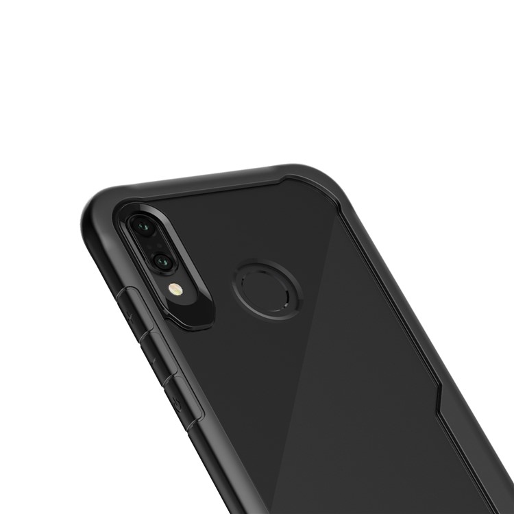 Shock Absorption PC + TPU Hybrid Cell Phone Case for Huawei P20 Lite/Nova 3e - Black-6