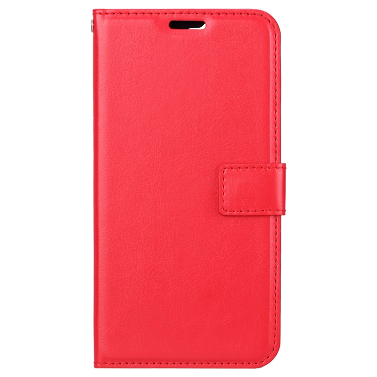 Crazy Horse Texture Wallet Stand Leather Shell Case for Huawei Y7 Prime (2018)/Honor 7C/Enjoy 8/ Nova 2 lite - Red-2