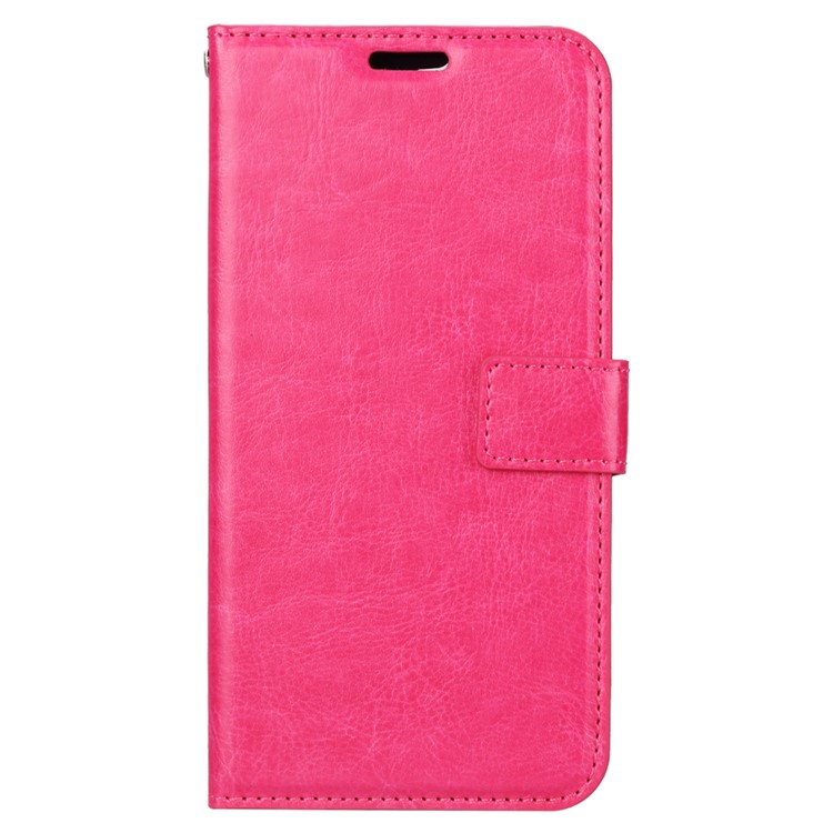 Crazy Horse Texture Wallet Stand Leather Phone Case for Huawei Y7 Prime (2018)/Honor 7C/Enjoy 8/ Nova 2 lite - Rose-2