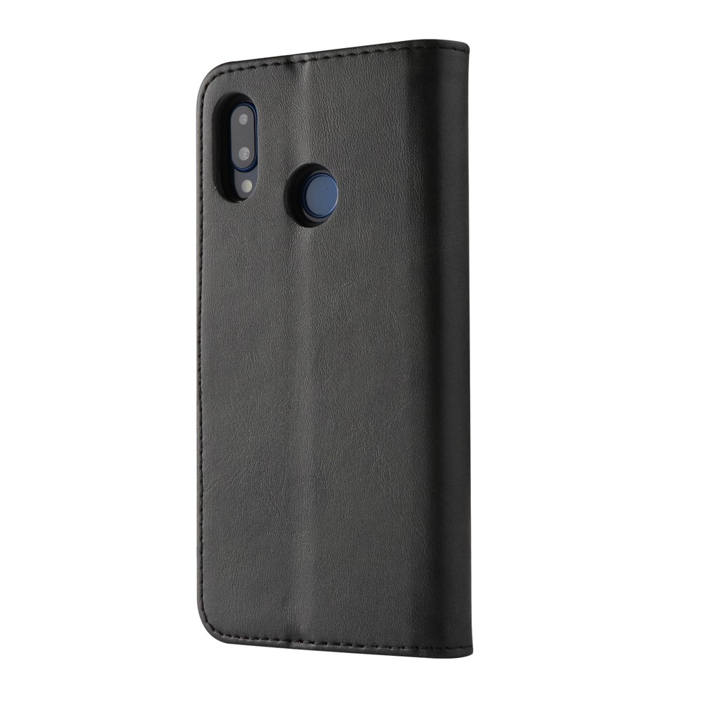 LC.IMEEKE Wallet Stand Leather Mobile Phone Case for Huawei P20 Lite/Nova 3e - Black-5