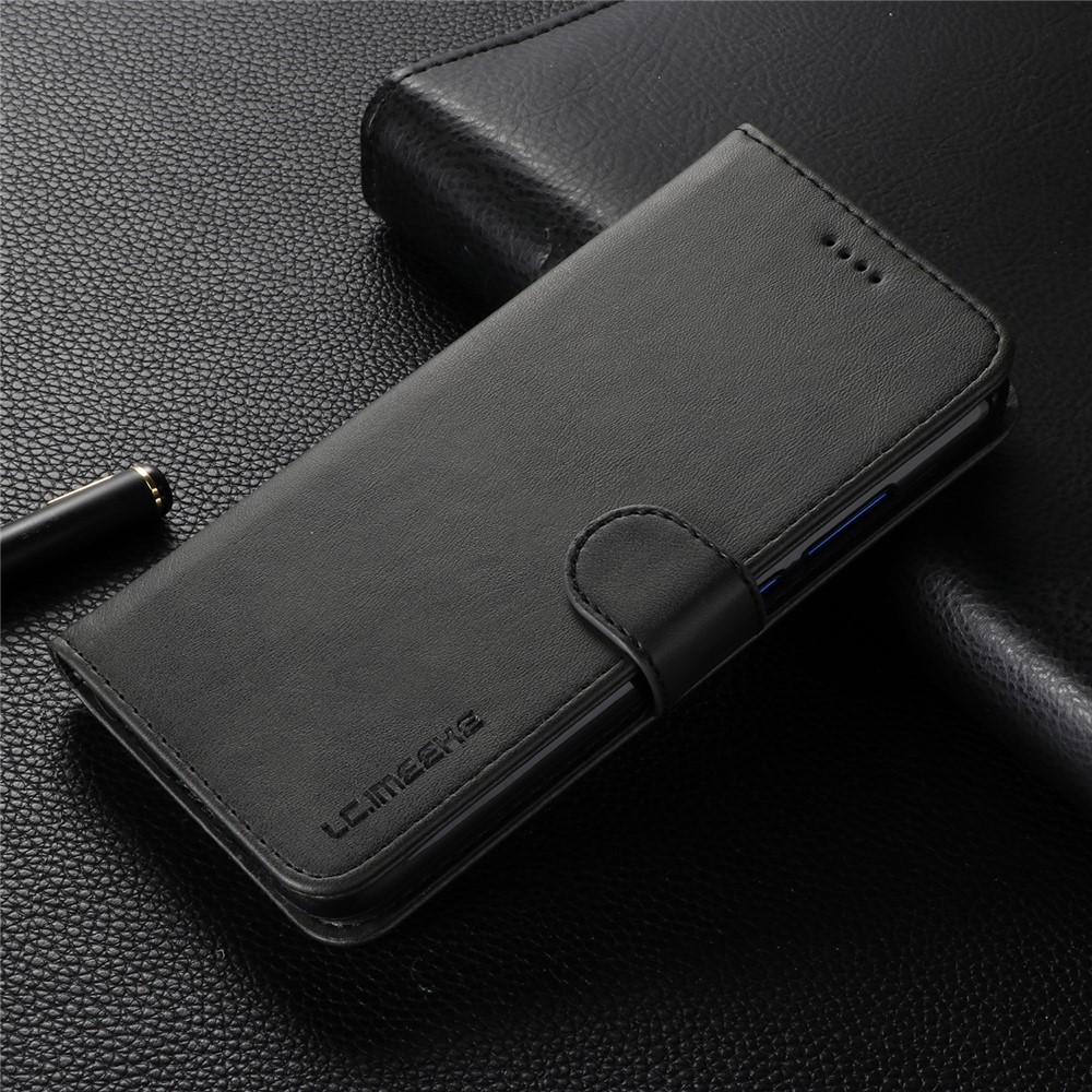LC.IMEEKE Wallet Stand Leather Mobile Phone Case for Huawei P20 Lite/Nova 3e - Black-7