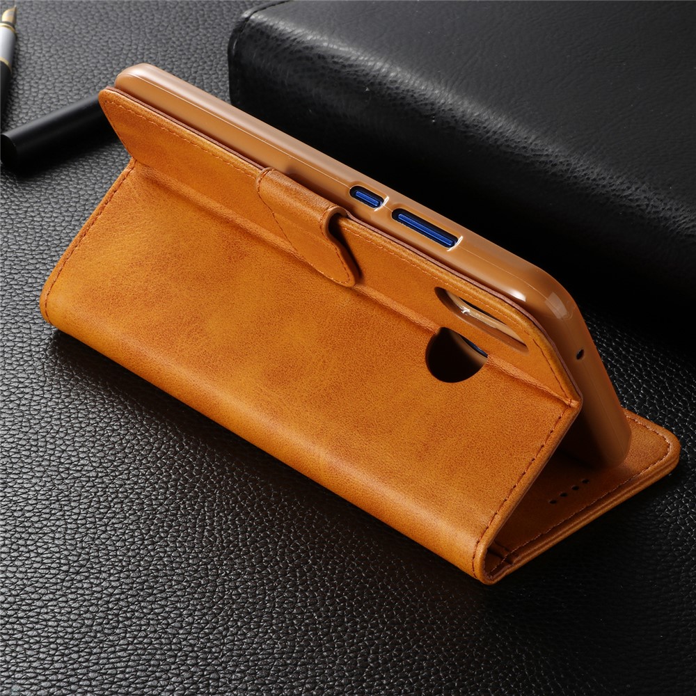 LC.IMEEKE Wallet Stand Leather Mobile Phone Casing for Huawei P20 Lite/Nova 3e - Brown-10