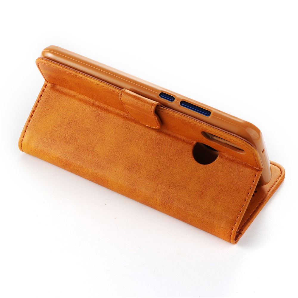LC.IMEEKE Wallet Stand Leather Mobile Phone Casing for Huawei P20 Lite/Nova 3e - Brown-3