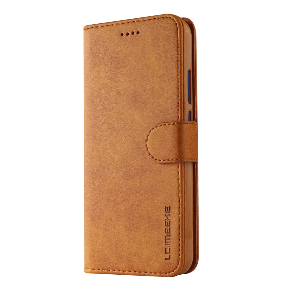 LC.IMEEKE Wallet Stand Leather Mobile Phone Casing for Huawei P20 Lite/Nova 3e - Brown-6
