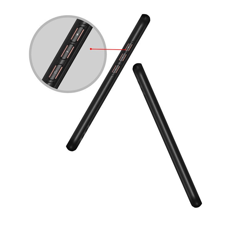 Anti-slip Armor TPU Back Protector Case for Huawei P20 Lite/Nova 3e - Black-11