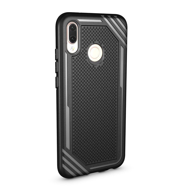 Anti-slip Armor TPU Back Protector Case for Huawei P20 Lite/Nova 3e - Black-3