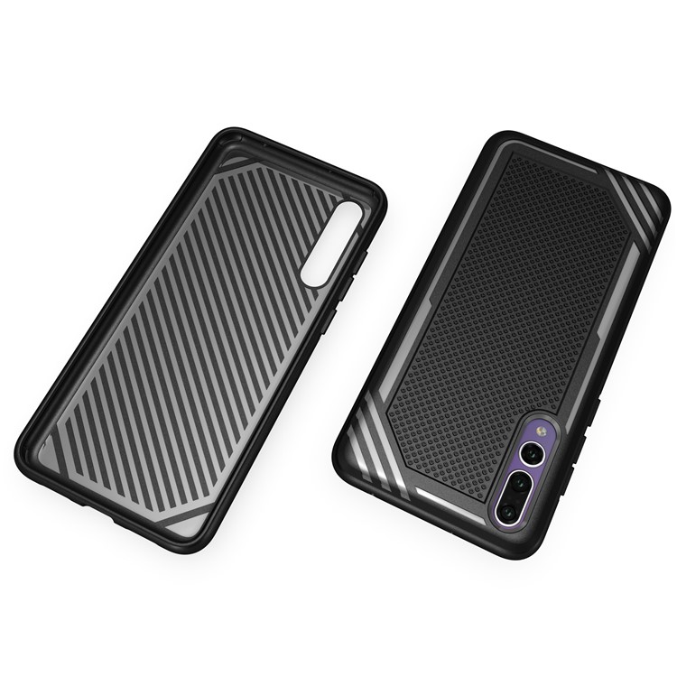 Anti-slip Armor TPU Mobile Phone Case for Huawei P20 Pro - Black-12
