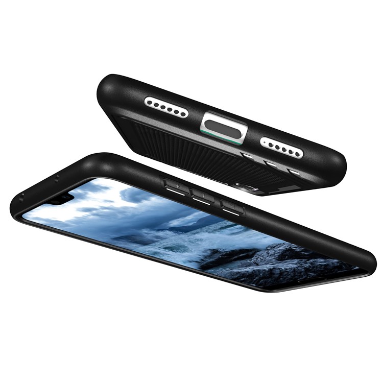 Anti-slip Armor TPU Mobile Phone Case for Huawei P20 Pro - Black-2