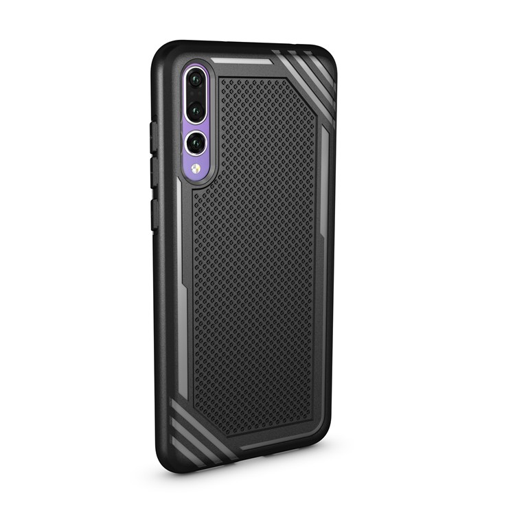Anti-slip Armor TPU Mobile Phone Case for Huawei P20 Pro - Black-3
