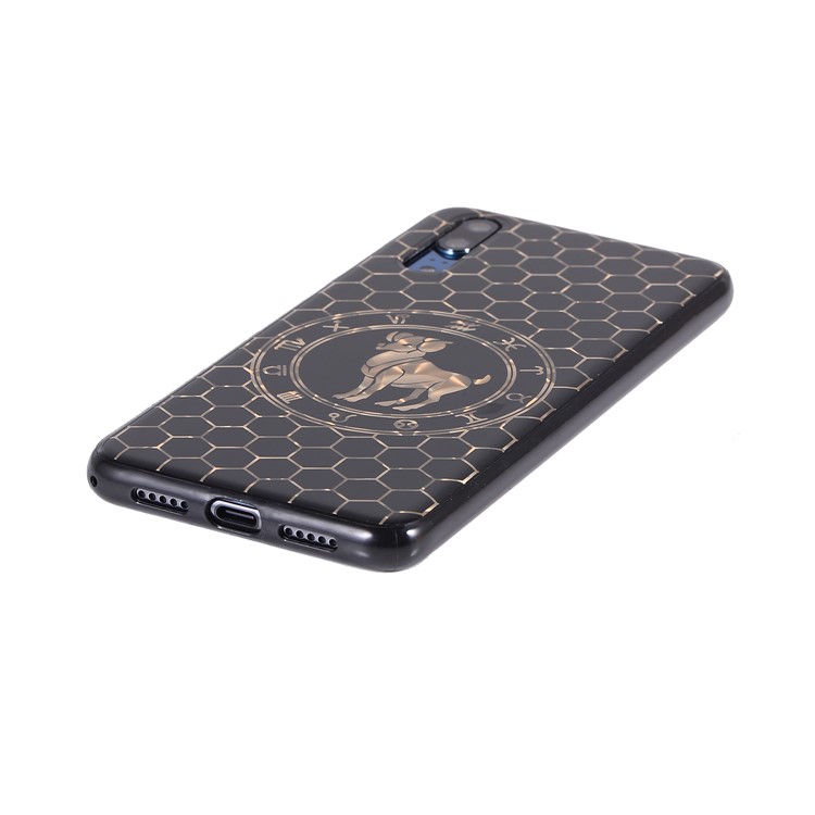 Electroplating Constellation Pattern TPU Phone Case for Huawei P20 - Aries-3