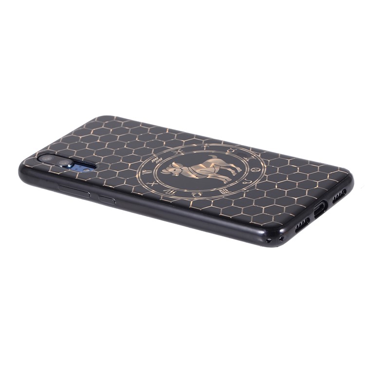 Electroplating Constellation Pattern TPU Phone Case for Huawei P20 - Aries-4