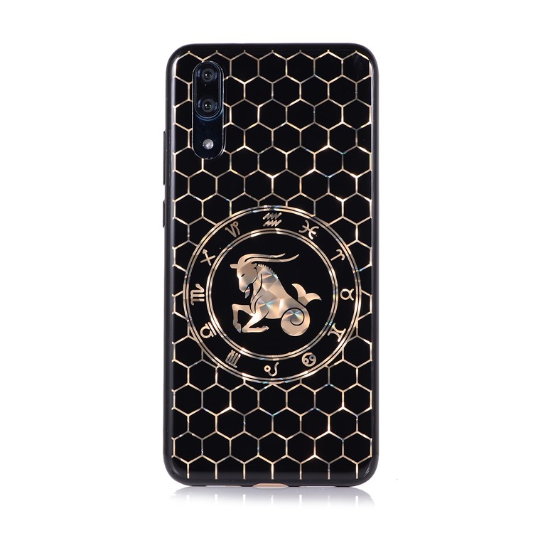 Electroplating Constellation Pattern TPU Mobile Phone Shell for Huawei P20 - Capricornus-2
