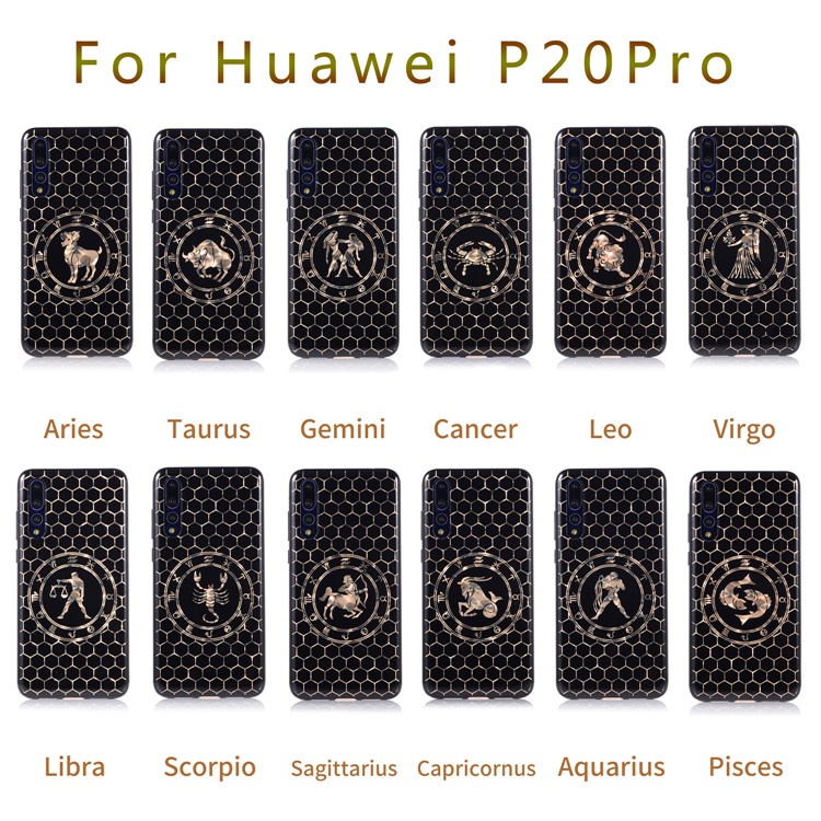 Electroplating Constellation Pattern TPU Case for Huawei P20 Pro - Sagittarius-17