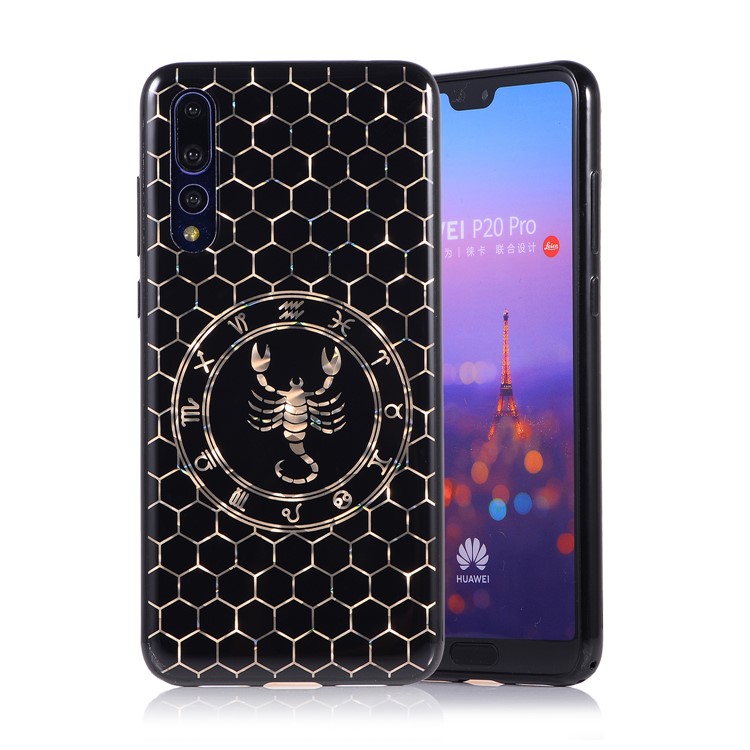 Electroplating Constellation Pattern TPU Cover for Huawei P20 Pro - Scorpio-1