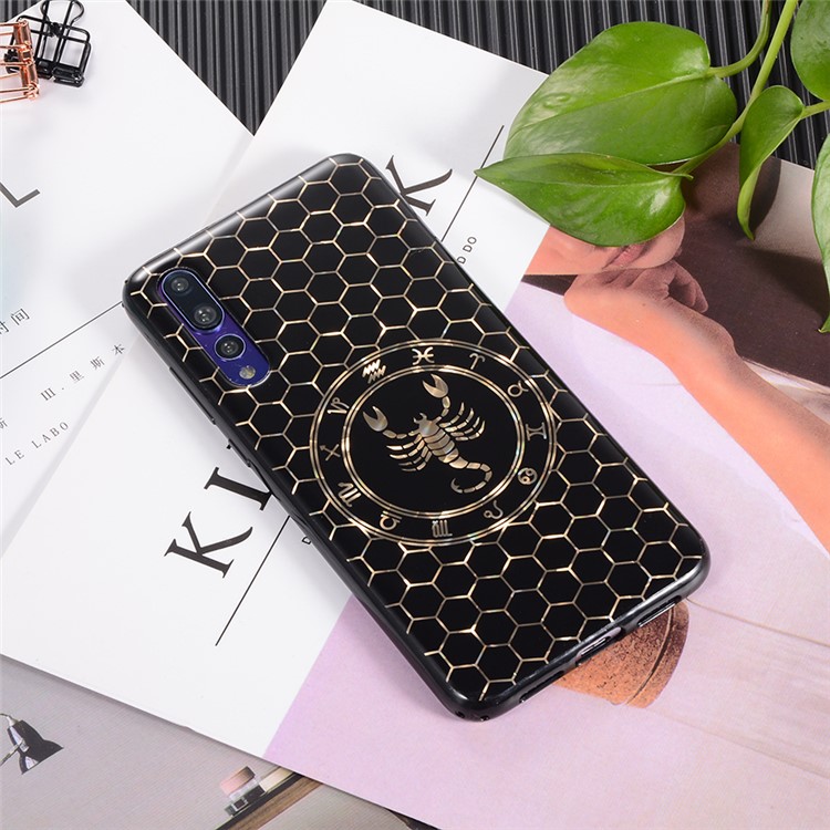 Electroplating Constellation Pattern TPU Cover for Huawei P20 Pro - Scorpio-5