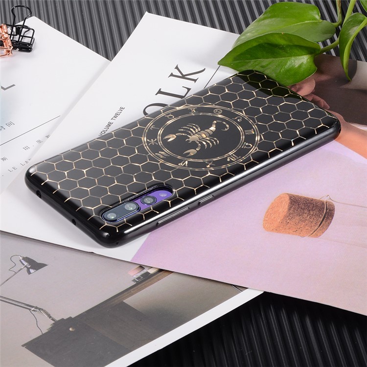 Electroplating Constellation Pattern TPU Cover for Huawei P20 Pro - Scorpio-13