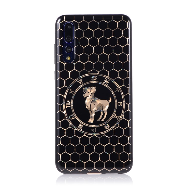 Electroplating Constellation Pattern TPU Shell for Huawei P20 Pro - Aries-2