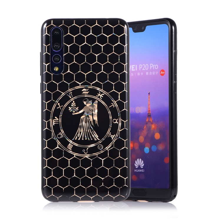 Electroplating Constellation Pattern TPU Phone Case for Huawei P20 Pro - Virgo-1