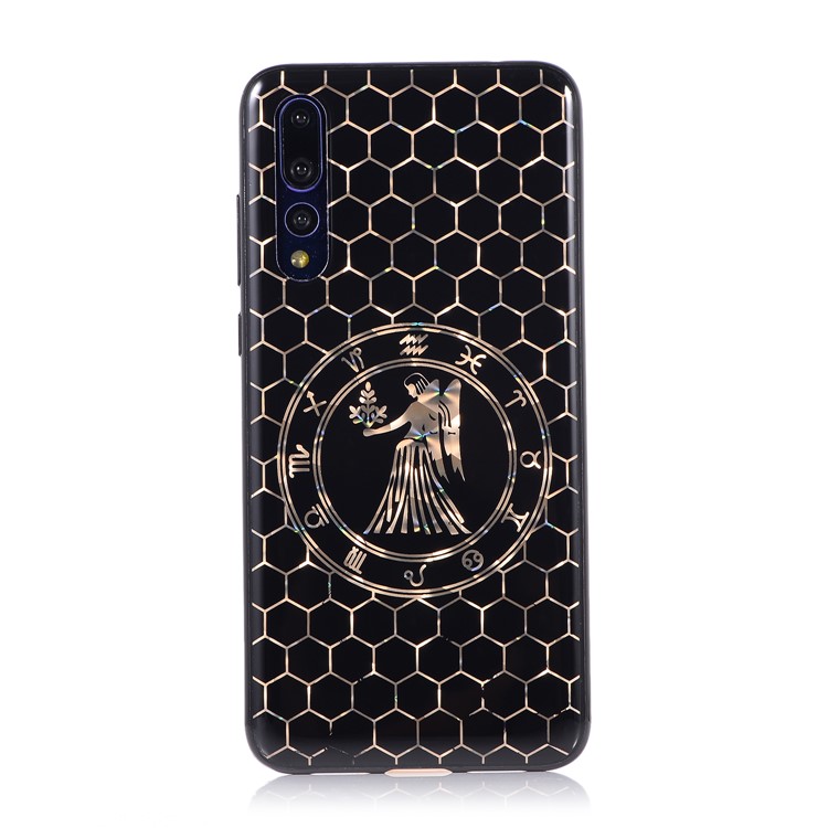 Electroplating Constellation Pattern TPU Phone Case for Huawei P20 Pro - Virgo-2