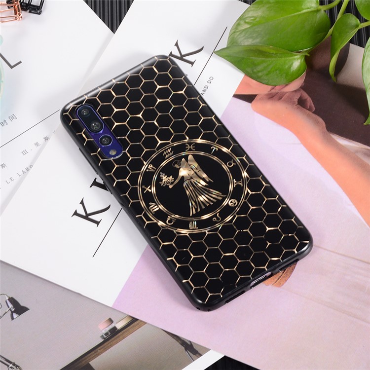 Electroplating Constellation Pattern TPU Phone Case for Huawei P20 Pro - Virgo-3