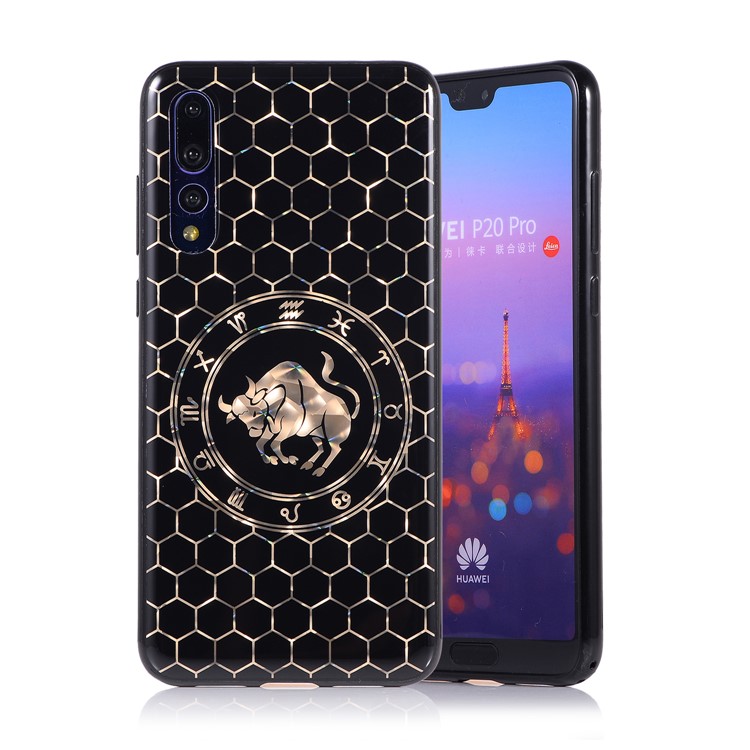 Electroplating Constellation Pattern TPU Phone Cover for Huawei P20 Pro - Taurus-1
