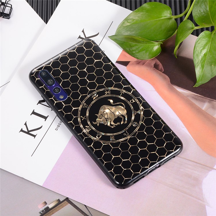 Electroplating Constellation Pattern TPU Phone Cover for Huawei P20 Pro - Taurus-5