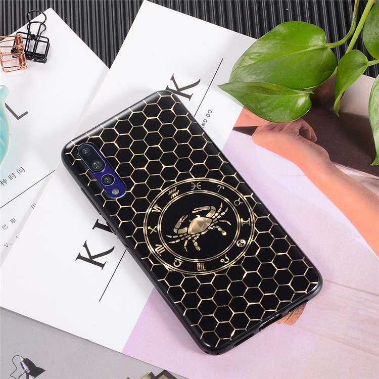 Electroplating Constellation Pattern TPU Phone Shell for Huawei P20 Pro - Cancer-3
