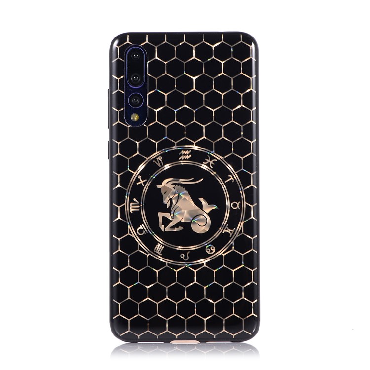 Electroplating Constellation Pattern TPU Cell Phone Case for Huawei P20 Pro - Capricornus-2