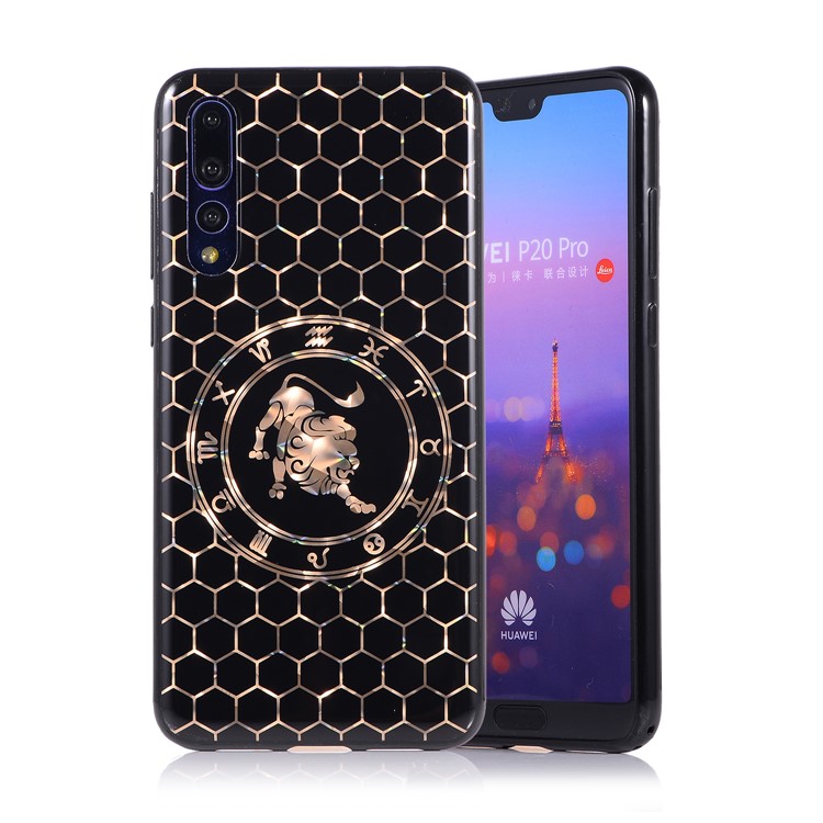 Electroplating Constellation Pattern TPU Mobile Phone Case for Huawei P20 Pro - Leo-1