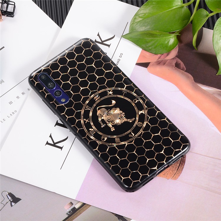 Electroplating Constellation Pattern TPU Mobile Phone Case for Huawei P20 Pro - Leo-5