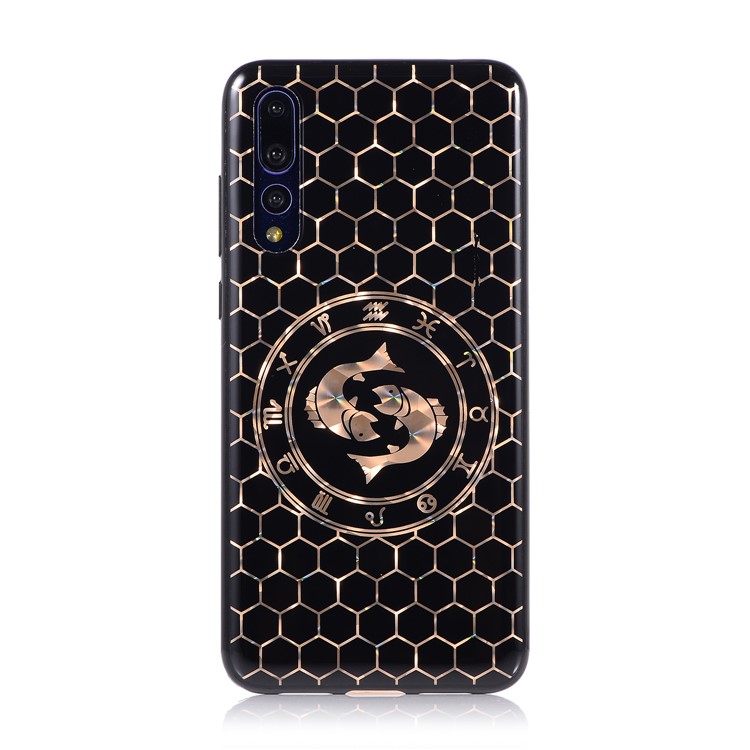 Electroplating Constellation Pattern TPU Cell Phone Cover for Huawei P20 Pro - Pisces-2
