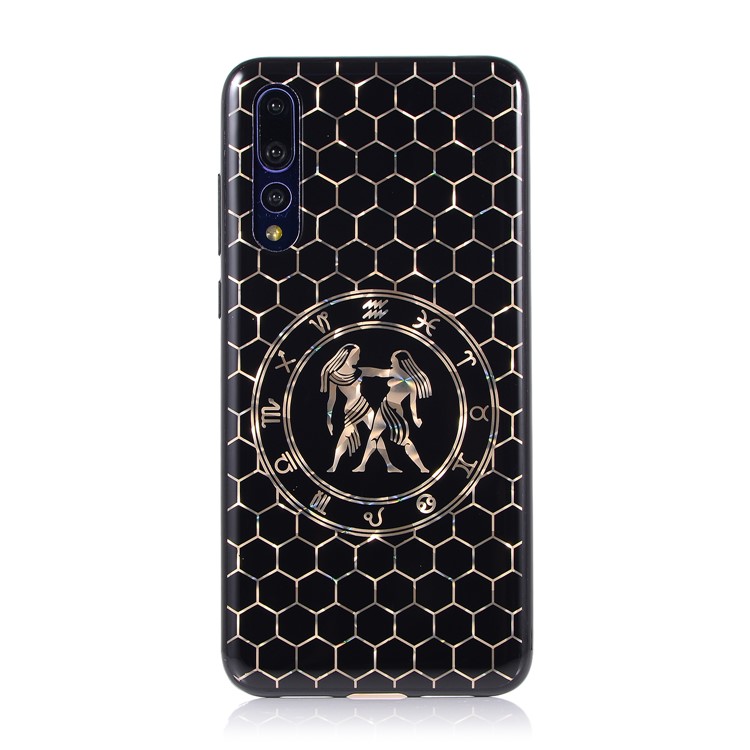 Electroplating Constellation Pattern TPU Mobile Phone Cover for Huawei P20 Pro - Gemini-2