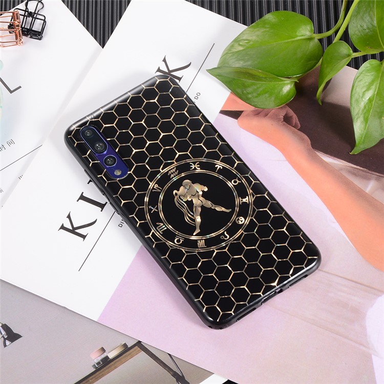 Electroplating Constellation Pattern TPU Cell Phone Shell for Huawei P20 Pro - Aquarius-3