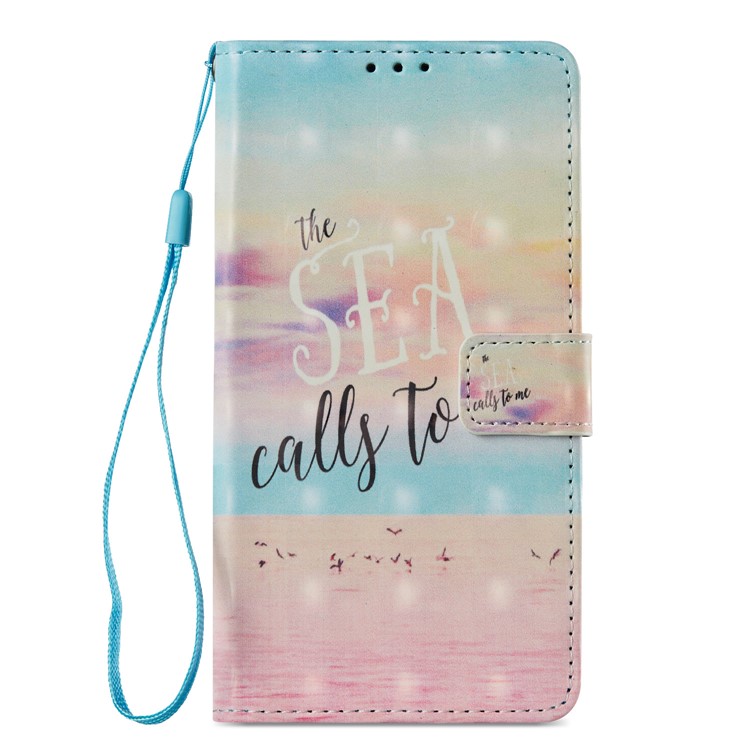 Pattern Printing Magnetic Leather Stand Cover for Huawei Mate 10 Pro - English Characters-8