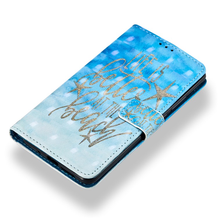Pattern Printing PU Leather Wallet Case for Huawei Mate 10 Pro - Quote Pattern-5
