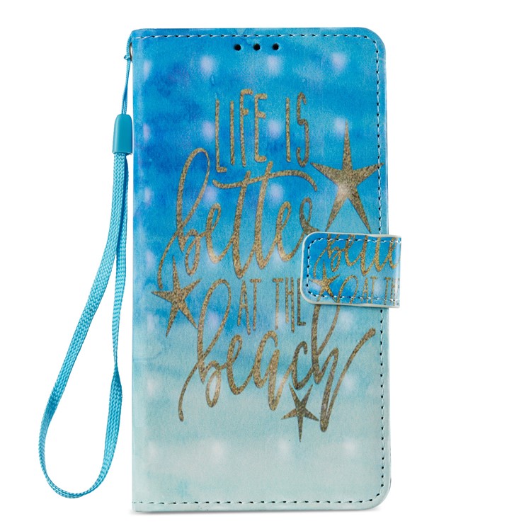 Pattern Printing PU Leather Wallet Case for Huawei Mate 10 Pro - Quote Pattern-8