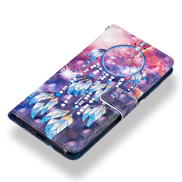 Pattern Printing Leather Wallet Case Phone Case for Huawei Mate 10 Lite / nova 2i / Maimang 6 / Honor 9i (India) - Dream Catcher-5
