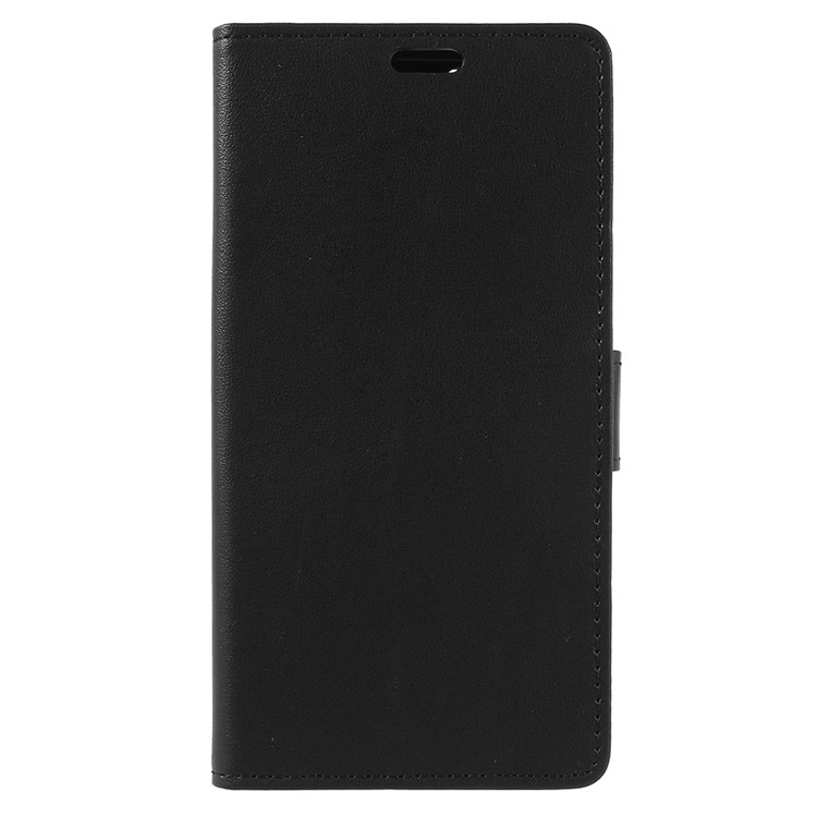 PU Leather Wallet Stand Case for Huawei Enjoy 8E / Honor 7A Pro / Honor 7A (with Fingerprint Sensor) - Black-3