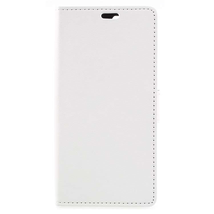 PU Leather Wallet Cover with Stand for Huawei Enjoy 8E / Honor 7A Pro / Honor 7A (with Fingerprint Sensor) - White-1