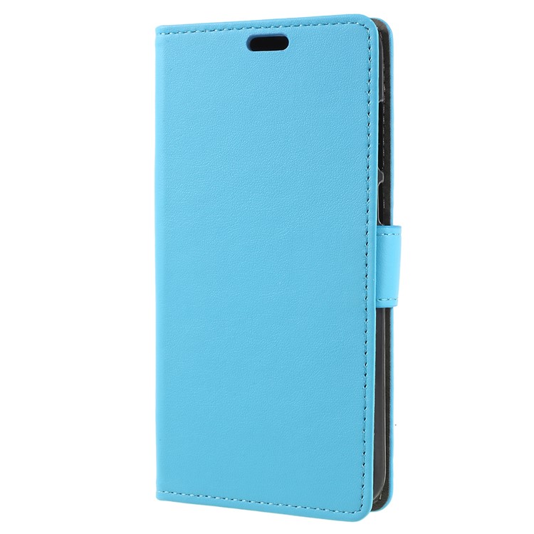 PU Leather Protection Phone Cover with Card Slots for Huawei Enjoy 8E / Honor 7A Pro / Honor 7A (with Fingerprint Sensor) - Blue-2