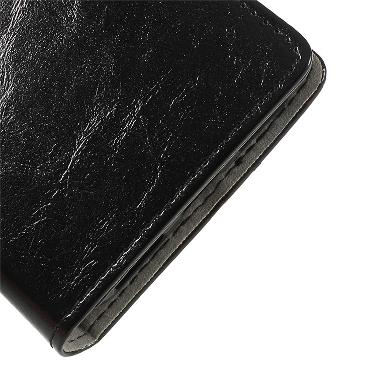 Crazy Horse Wallet Leather Stand Case for Huawei Honor 7A (with Fingerprint Sensor) / Enjoy 8E / Honor 7A Pro - Black-4