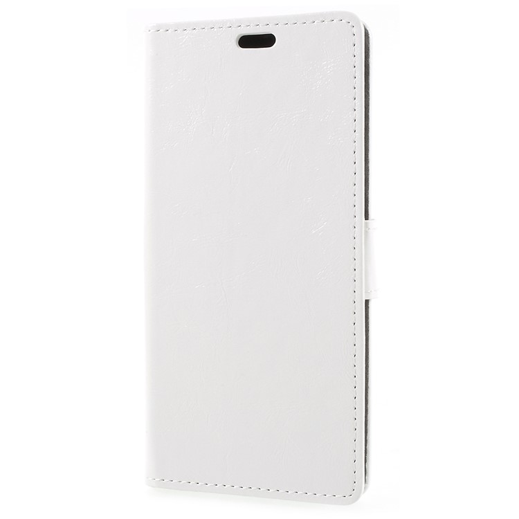 Crazy Horse Wallet Leather Stand Cover for Huawei Honor 7A (with Fingerprint Sensor) / Enjoy 8E / Honor 7A Pro - White-2