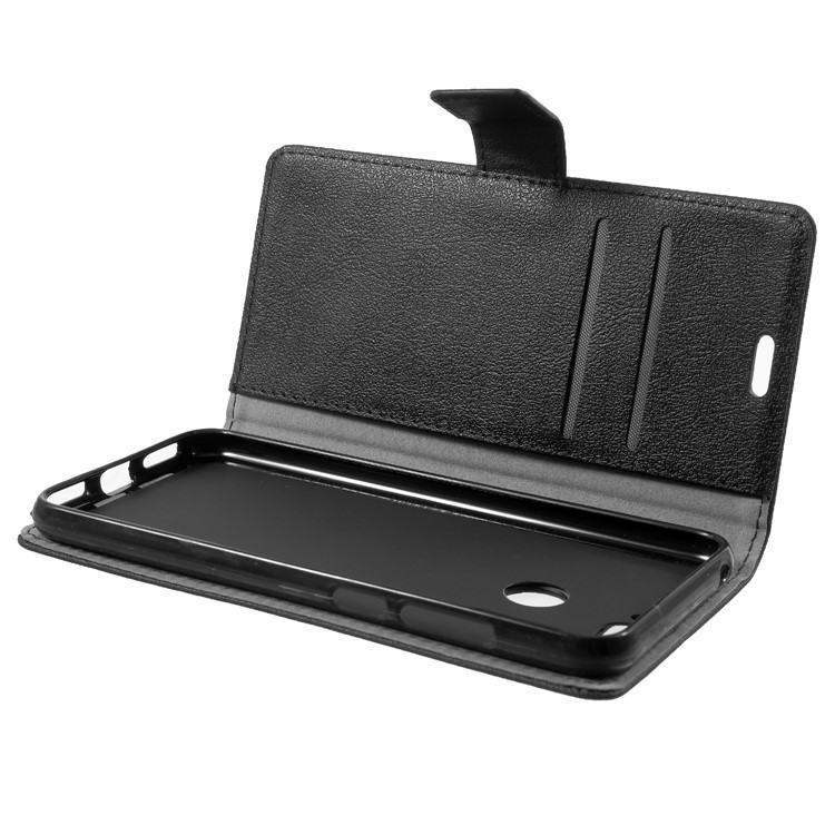 Wallet Stand Magnetic Flip Leather Phone Case for Huawei Honor 7A (with Fingerprint Sensor)/Honor 7A Pro/Enjoy 8e - Black-6