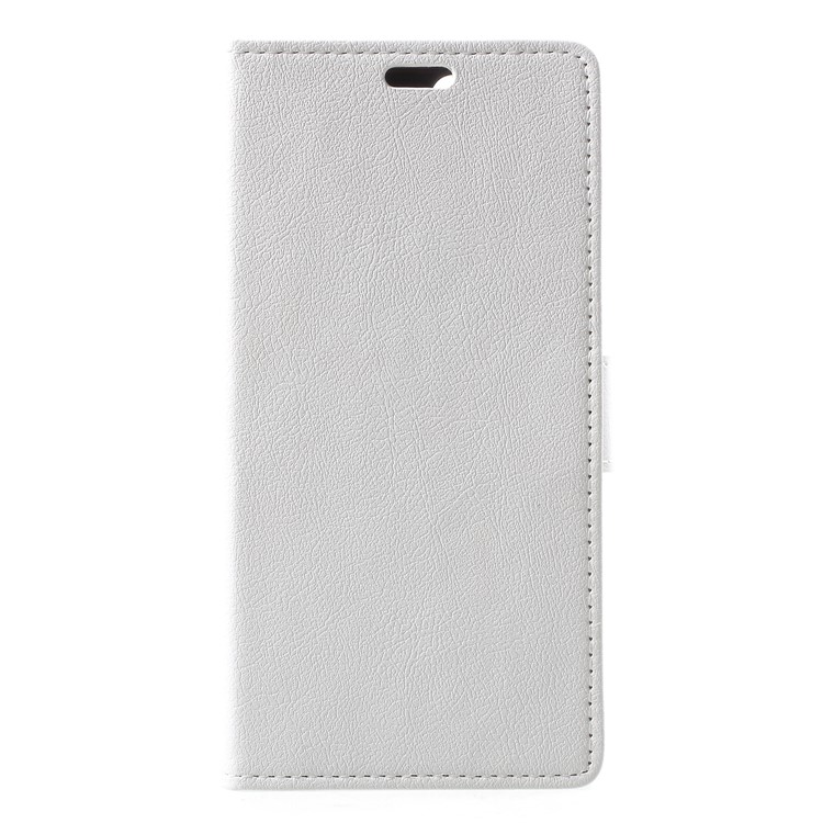 Wallet Stand Magnetic Flip Leather Phone Cover for Huawei Honor 7A (with Fingerprint Sensor)/Honor 7A Pro/Enjoy 8e - White-1