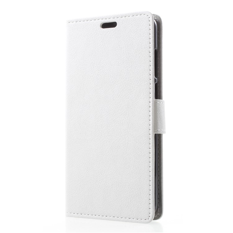 Wallet Stand Magnetic Flip Leather Phone Cover for Huawei Honor 7A (with Fingerprint Sensor)/Honor 7A Pro/Enjoy 8e - White-3