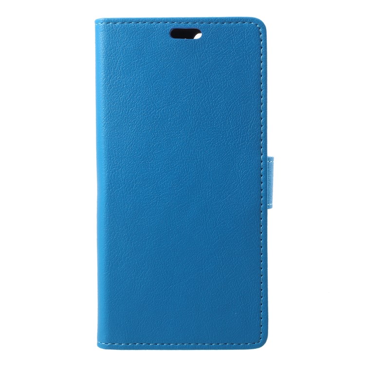 Wallet Stand Magnetic Flip Leather Mobile Phone Case for Huawei Honor 7A (with Fingerprint Sensor)/Honor 7A Pro/Enjoy 8e - Blue-1