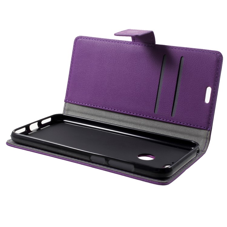 Wallet Stand Magnetic Flip Leather Cell Phone Case for Huawei Honor 7A (with Fingerprint Sensor)/Honor 7A Pro/Enjoy 8e - Purple-5
