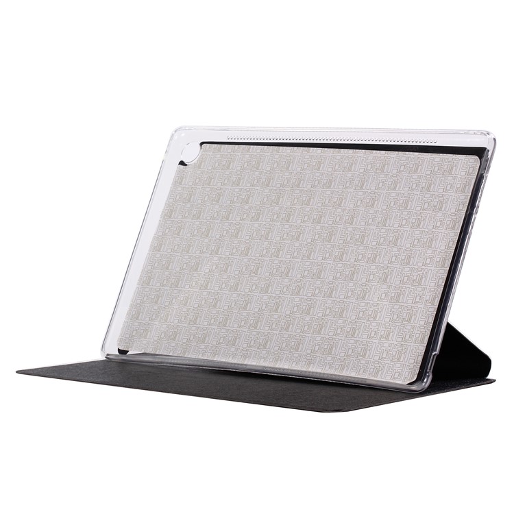 Silk Texture Leather Stand Case for Huawei MediaPad M5 10 / M5 10 (Pro) - Black-5
