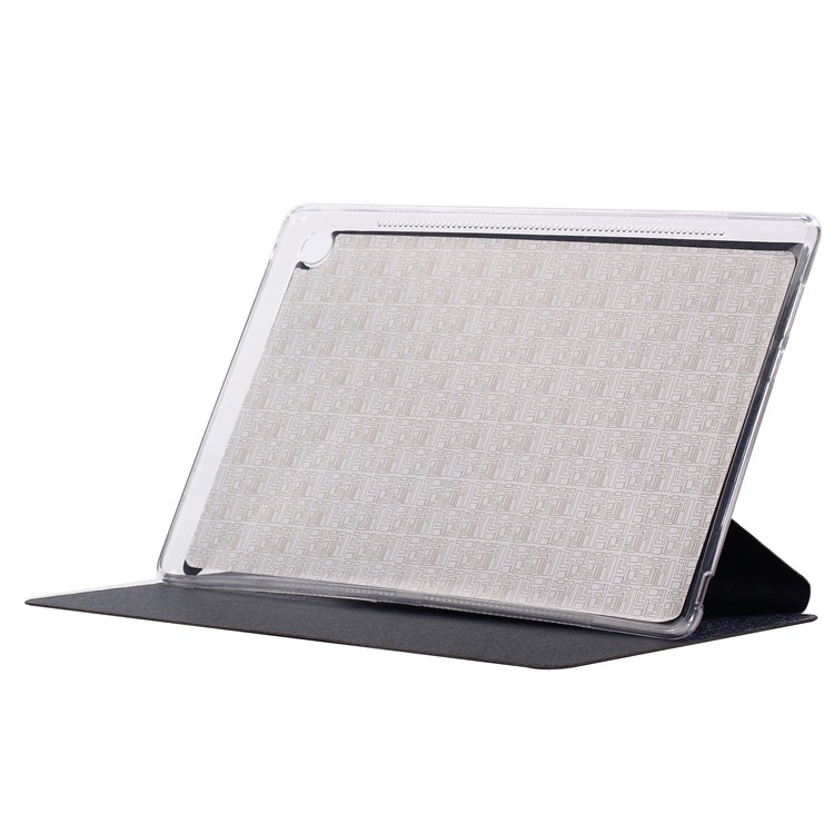 Silk Texture PU Leather Stand Case for Huawei MediaPad M5 10 / M5 10 (Pro) - Dark Blue-4