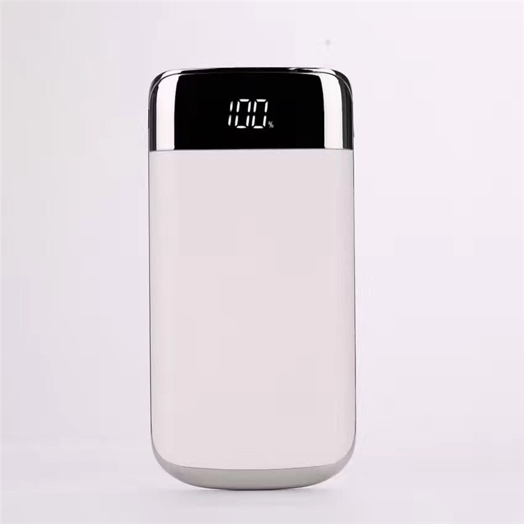 Y10 8000mAh Dual USB Digital LED Display Power Bank Charger for iPhone iPad Samsung etc. - White-2